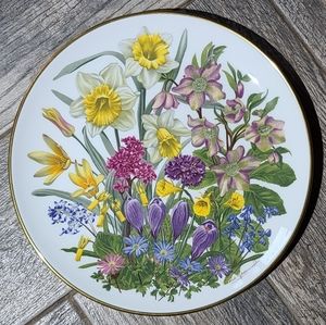Flowers of March Plate from Franklin Porcelain